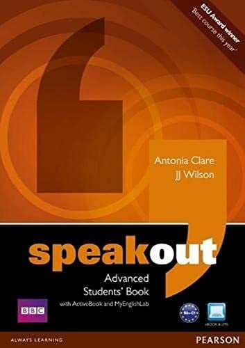 Speakout Advanced Students' Book with DVD/Active Book and MyLab Pack, m. 1 Beilage, m. 1 Online-Zugang