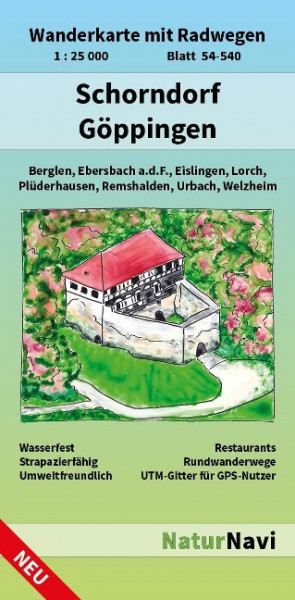 Schorndorf - Göppingen 1 : 25 000, Blatt 54-540