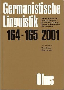 Theorie des Eigennamens (Germanistische Linguistik)