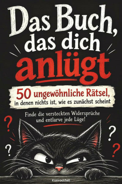 Das Buch, das dich anlügt: 50 ungewöhnliche Rätsel, in denen nichts ist, wie es zunächst scheint – Finde die versteckten Widersprüche und entlarve jede Lüge!