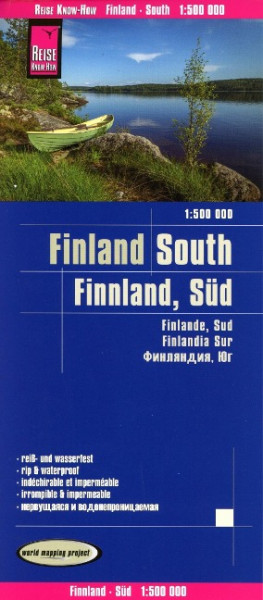 Reise Know-How Landkarte Finnland, Süd 1:500.000