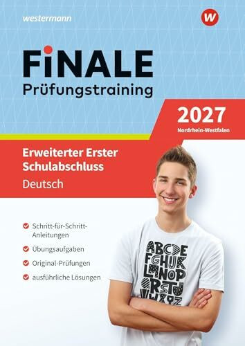 FiNALE Prüfungstraining Erweiterter Erster Schulabschluss Nordrhein-Westfalen: Deutsch 2027 Arbeitsbuch mit Lösungsheft