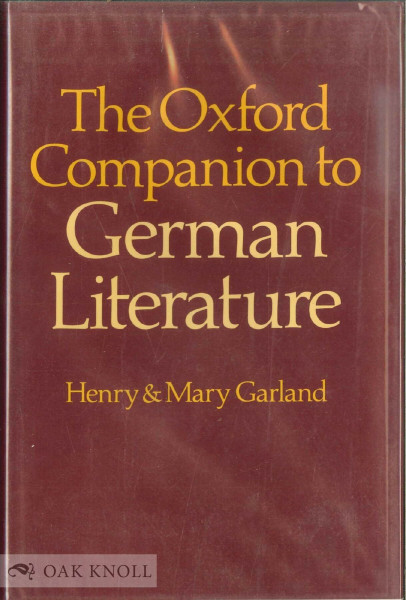 Oxford Companion to German Literature