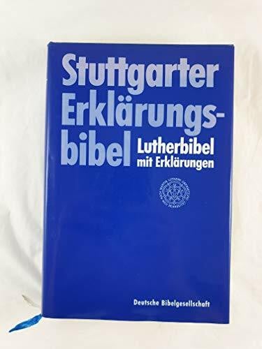 Bibelausgaben, Stuttgarter Erklärungsbibel, Handausg. (Nr.1111) [Lederhülle]: Handausgabe (Stuttgarter Erklärungsbibel. Lutherbibel mit Erklärungen. Mit Apokryphen)