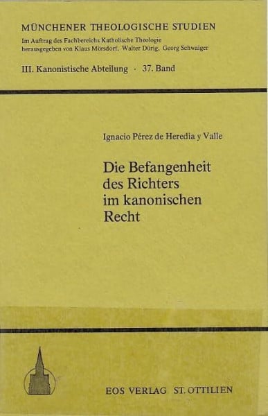 Die Befangenheit des Richters im kanonischen Recht