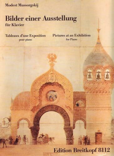 Bilder einer Ausstellung für Klavier - mit Farbreproduktionen der Bilder von V.A. Hartmann (EB 8112)