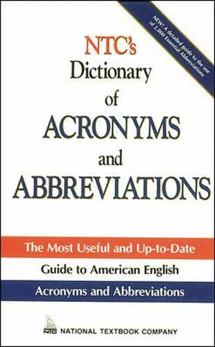 Ntc's Dictionary of Acronyms and Abbreviations