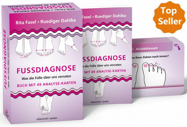 Fußdiagnose: Set mit Buch und Karten (Was die Füße über uns verraten, Fußanalyse)