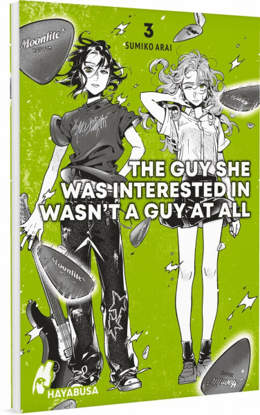The Guy She Was Interested in Wasn't a Guy at All 3: Moderner Girls-Love-Manga über zwei junge Frauen und die Liebe zu alternativer Musik – Mit grünen Farbelementen im Innenteil!