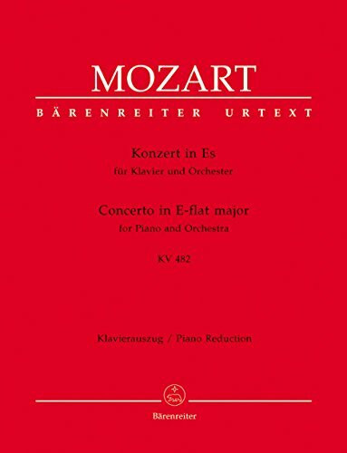 Konzert in Es für klavier und orchester. KV 482 = Concerto in E-flat major for piano and orchestra
