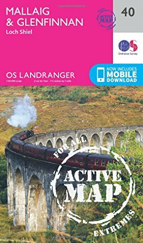 Mallaig & Glenfinnan, Loch Shiel 1 : 50 000