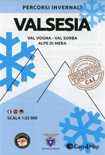 Percorso invernali Valsesia 1 : 25 000