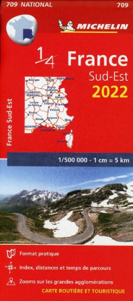 Southeastern France 2022 - Michelin National Map 709