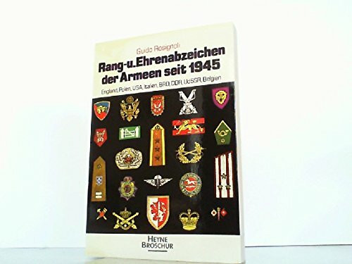 Rang- und Ehrenabzeichen der Armeen seit 1945. England, Polen, USA, Italien, BRD, DDR, UdSSR, Belgien