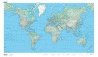 KuF Welt physikalisch 1 : 50 000 000. Planokarte
