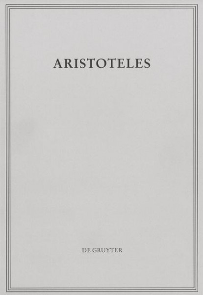 Aristoteles. Analytica Priora Buch II