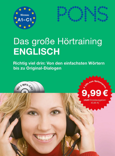 PONS Das große Hörtraining Englisch: Richtig viel drin: Von den einfachsten Wörtern bis zu Original-Dialogen