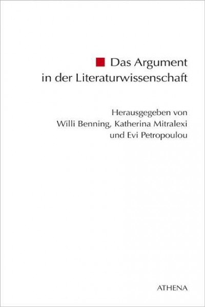 Das Argument in der Literaturwissenschaft