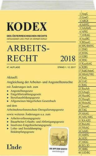 KODEX Arbeitsrecht 2018 (Kodex des Österreichischen Rechts)