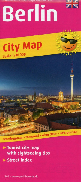 Berlin City Map englisch1:18 000