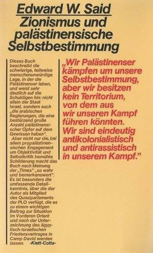 Zionismus und palästinensische Selbstbestimmung