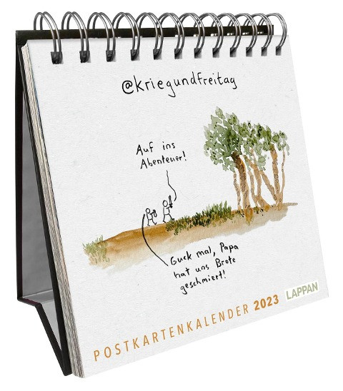 @kriegundfreitag Postkartenkalender 2023