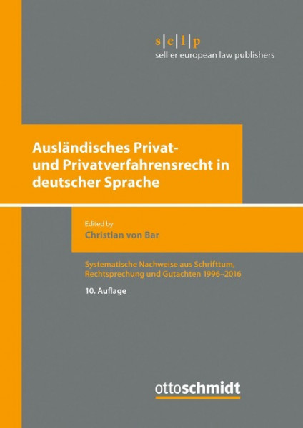 Ausländisches Privat- und Privatverfahrensrecht in deutscher Sprache