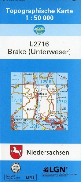 Brake (Unterweser) 1 : 50 000. (TK 2716/N)