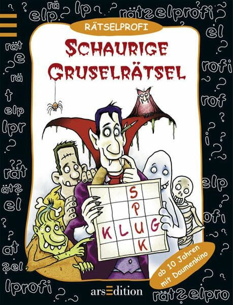 Schaurige Gruselrätsel: Rätsel-Profi: Mit Sudokus (Rucksack-Reise-Rateblock)