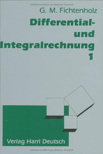 Differentialrechnung und Integralrechnung, 3 Bde., Bd.1
