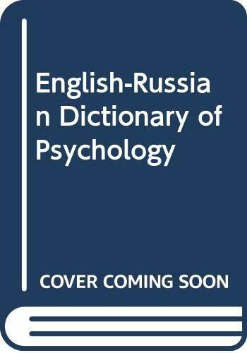 English-Russian Dictionary of Psychology