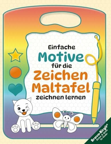 Zeichnen und Malen lernen für Kinder ab 3 Jahren: Einfache Tiermotive für Zeichentafel und Malbrett mit Malspielen und Schritt-für-Schritt-Anleitung (Zeichnen lernen, Band 36)