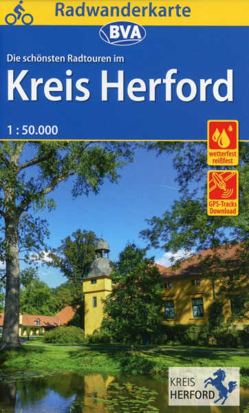 Radwanderkarte BVA Radwandern im Kreis Herford 1:50.000