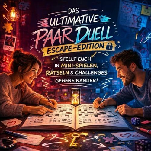 Das ultimative Paar Duell – Escape-Edition: Die spannende Couple Challenge für eure Date Night – Stellt euch in Minispielen, Rätseln & Challenges gegeneinander! Perfektes Geschenk zum Jahrestag