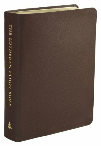 The Lutheran Study Bible - Sangria Genuine Leather - Thumb Indexed