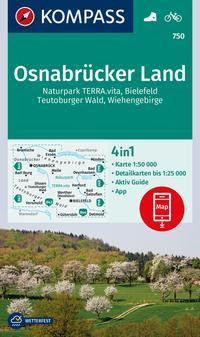 KOMPASS Wanderkarte 750 Osnabrücker Land 1:50.000