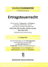 ERTRAGSTEUERRECHT Dürckheim-Markierhinweise/Fußgängerpunkte für das Steuerberaterexamen Nr. 1842 (20