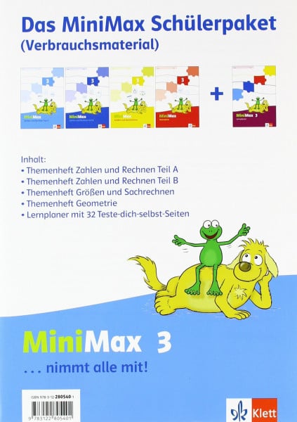 MiniMax 3: Paket für Lernende (4 Themenhefte + Lernplaner) - Verbrauchsmaterial Klasse 3 (MiniMax. Ausgabe ab 2013)