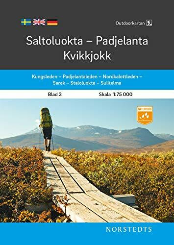 Saltoluokta-Padjelanta-Kvikkjokk 1:75 000