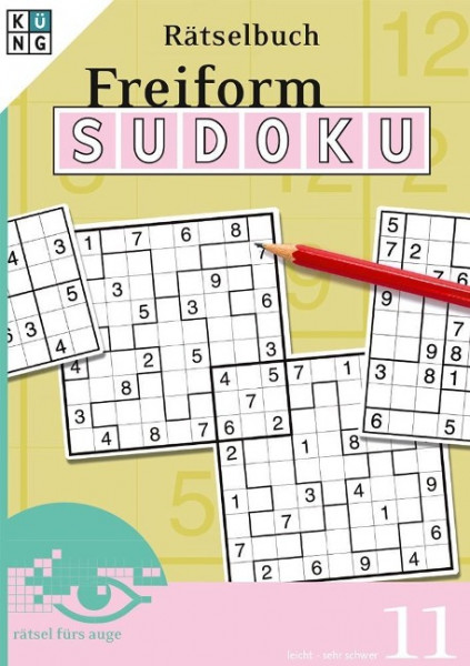 Freiform-Sudoku 11 Rätselbuch