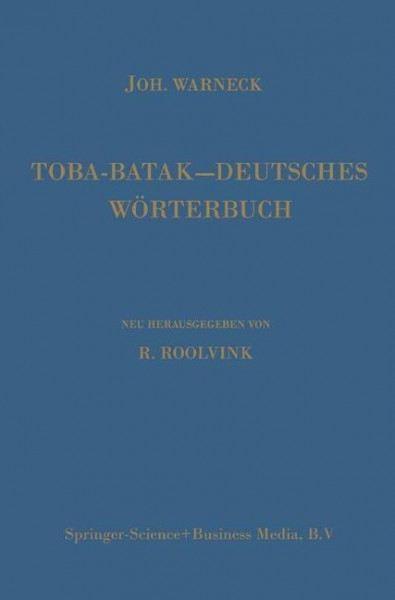 Toba-Batak¿Deutsches Wörterbuch