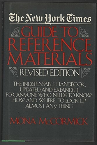 New York Times Guide to Reference Materials