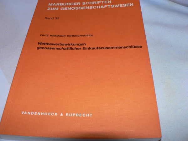 Wettbewerbswirkungen genossenschaftlicher Einkaufszusammenschlüsse