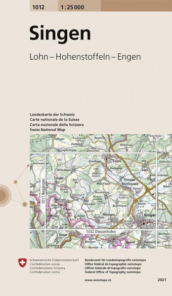 Swisstopo 1 : 25 000 Singen