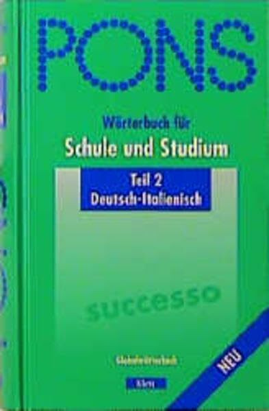 PONS Wörterbuch für Schule und Studium, Deutsch-Italienisch