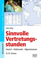Sinnvolle Vertretungsstunden 9./10. Klasse Sinnvolle Vertretungsstunden 9./10. Klasse