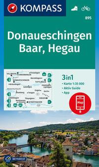 KOMPASS Wanderkarte 895 Donaueschingen, Baar, Hegau 1:35.000