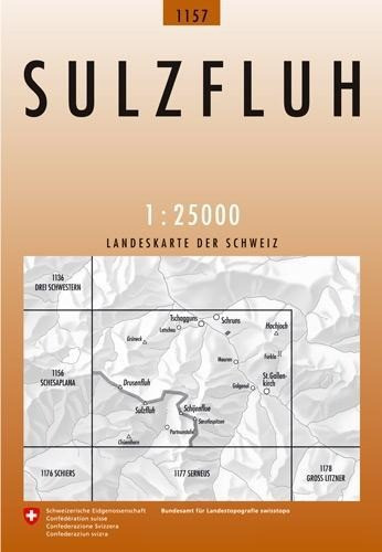 Swisstopo 1 : 25 000 Sulzfluh
