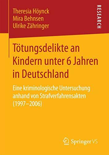 Tötungsdelikte an Kindern unter 6 Jahren in Deutschland: Eine kriminologische Untersuchung anhand von Strafverfahrensakten (1997–2006)