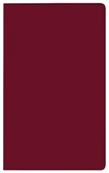 Taschenkalender Pluto geheftet PVC burgund 2022